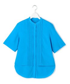 ICB リネンスラブローン バンドカラーデザインシャツ