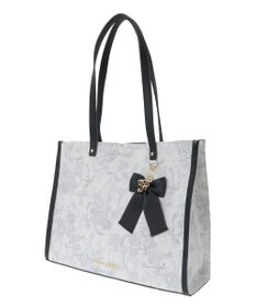 Maison de FLEUR フラワーガーデンプリントスクエアトート