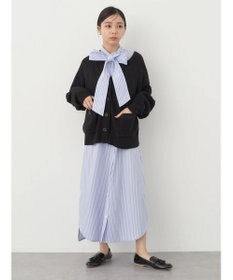 earth music&ecology ボウタイシャツワンピース