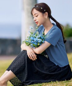 Tiaclasse L 【新色追加・洗える・UVケア・接触冷感】サマーニット半袖カーディガン