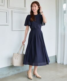 Tiaclasse 【セットアップ対応・洗える】シアーチェックブラウス