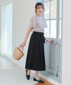 Tiaclasse 【セットアップ対応・洗える】シアーチェックブラウス