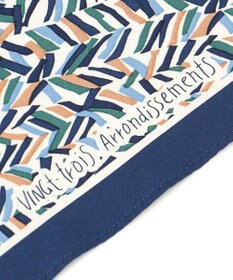 23区 ヘリンボーン プリント スカーフ