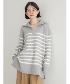 AMERICAN HOLIC バイパチ衿付きニットチュニック