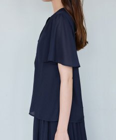 Tiaclasse 【セットアップ対応・洗える】シアーチェックブラウス