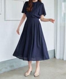 Tiaclasse 【セットアップ対応・洗える】シアーチェックブラウス