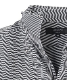 JOSEPH HOMME ツイルへリンボンクレイジー　イタリアンカラードレスシャツ