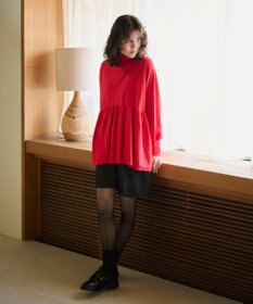 #Newans 【洗える】ペプラムデザインワイドシルエットプルオーバー