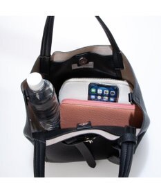 UNBILLION カシュカシュ cachecache / ベルトディテールフェイクレザートート