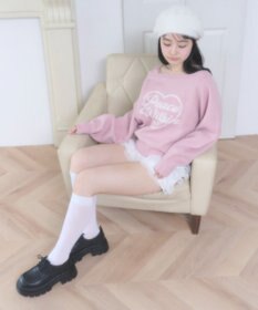 WEGO ハートワンショルニット