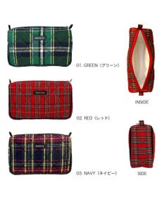 ROOTOTE 3620【トートのおともに】WR.ポーチ.チェックキルト-C