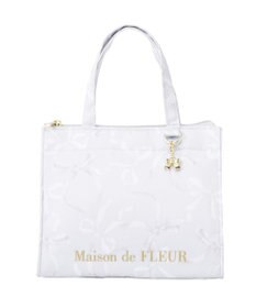 Maison de FLEUR 【保冷機能付き】リボン柄保冷バッグ