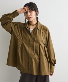 CRAFT STANDARD BOUTIQUE タイ付きタックシャツチュニック