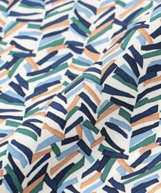 23区 ヘリンボーン プリント スカーフ