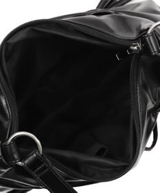 WEGO ギャザーリボンハーフムーンバッグ