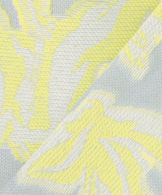 自由区 リーフモチーフカットジャガード ブラウス