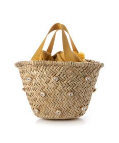 UNBILLION kakatoo ビジュー付きカゴバッグ