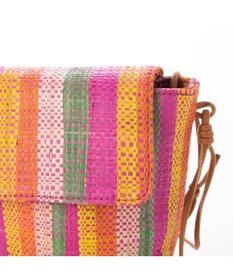 UNBILLION kakatoo ラフィアストライプミニショルダーバッグ