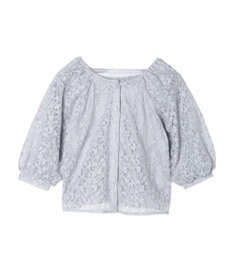 earth music&ecology フラワーレースブラウス