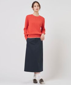J.PRESS LADIES S チノストレッチ ナロー スカート