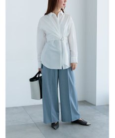 Te chichi ピンストライプタックワイドパンツ