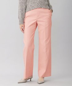 自由区 【接触冷感・UVカット・吸水速乾・洗える】シェルタリングオックスストレート パンツ ピンク