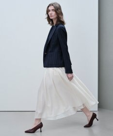 BEIGE， 【セットアップ対応】GEORGE / ウールストライプ テーラードジャケット