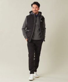 23区GOLF 【23Fondation/MEN】【吸湿発熱】ワッフルジャガード ハーフジップ