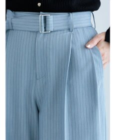 Te chichi ピンストライプタックワイドパンツ