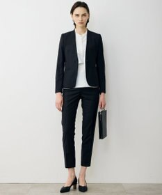 ICB L ストレッチジョーゼット ラッフルディテールブラウス