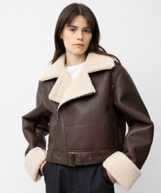 NAVE 【Nave】ヴィーガンムートン ライダースジャケット