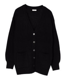 earth music&ecology アンチピリング畦Ｖネックカーディガン