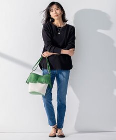 23区 L 【SLOW/洗える】SLOW DENIM タイトストレート デニム