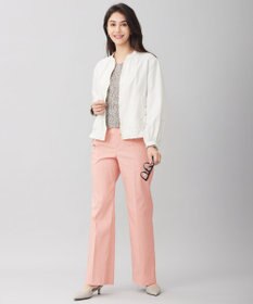 自由区 【接触冷感・UVカット・吸水速乾・洗える】シェルタリングオックスストレート パンツ