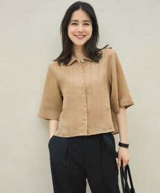 自由区 【カタログ掲載・セットアップ対応・接触冷感・UVカット・洗える】ライトリネンライクテーパード パンツ