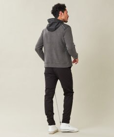 23区GOLF 【23Fondation/MEN】【吸湿発熱】ワッフルジャガード ハーフジップ