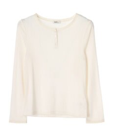 earth music&ecology アイレットジャガードタイトプルオーバー