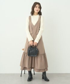 earth music&ecology ティアードフリルジャンスカ