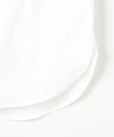 J.PRESS LADIES L BEZコットンナイロン ストライプ フリル襟 ブラウス