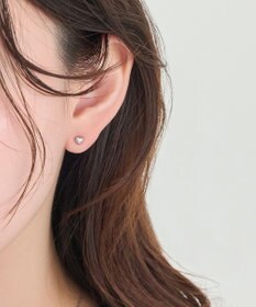 Phoebe 【金属アレルギー対応】パフィーハートピアス　シルバー/サージカルステンレス