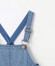 ANY KIDS ティアード デニムジャンパースカート