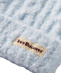 MIKI HOUSE HOT BISCUITS ぼん天付きケーブル編みモールニット帽子