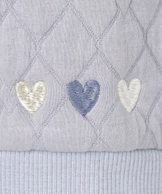 組曲 KIDS 【150-160㎝】ハートキルトジャガード トレーナー