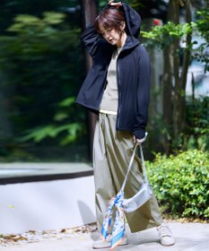 ANY 筒形ショルダーバッグ