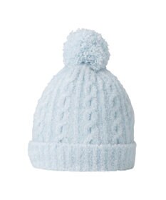 MIKI HOUSE HOT BISCUITS ぼん天付きケーブル編みモールニット帽子