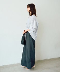 YECCA VECCA タックスリーブスキッパーブラウス