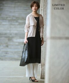ICB 【WEB限定カラーあり】 リヨセルナイロンワッシャー Vネックブルゾン
