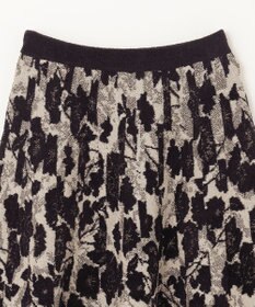 GRACE CONTINENTAL フローラルラメニットスカート