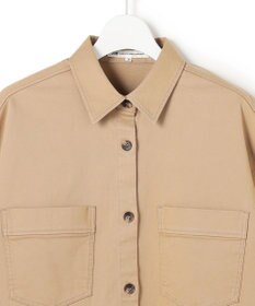 23区 L 【先行予約】ストレッチギャバ チノ ショート シャツジャケット