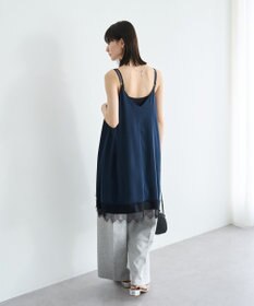 YECCA VECCA レースサテンキャミチュニック